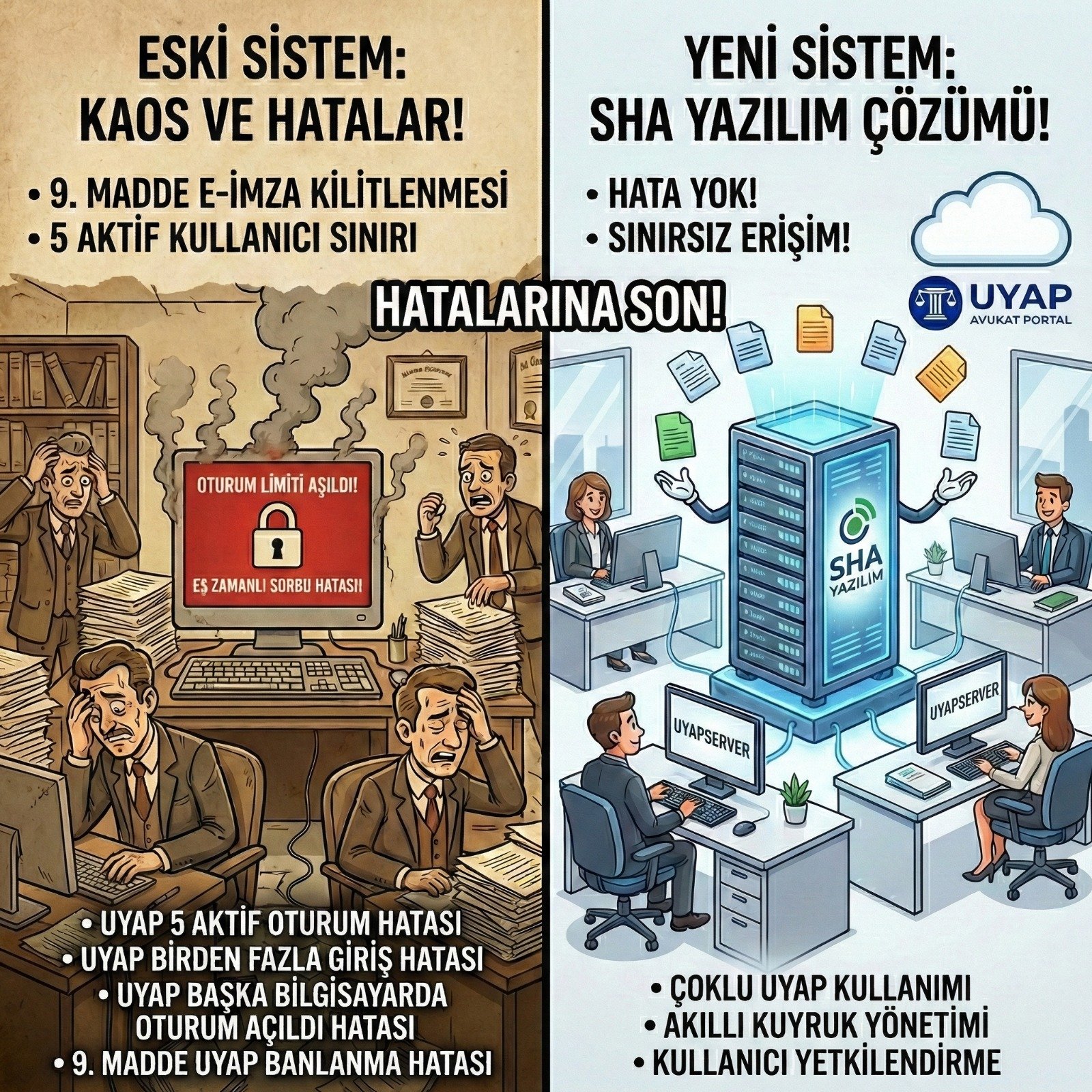 UYAP Avukat Portal 5 Aktif Oturum Hatasına Kesin Çözüm: UYAP Server